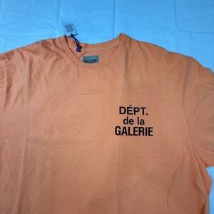 Gallery Dept Dept de la Galerie Orange Graphic T-Shirt Mens 2XL Made in USA NEW